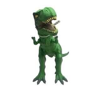 Adventure Force Large Soft Plastic Dinosaur T-Rex Green Tyrannosaurus 12"H